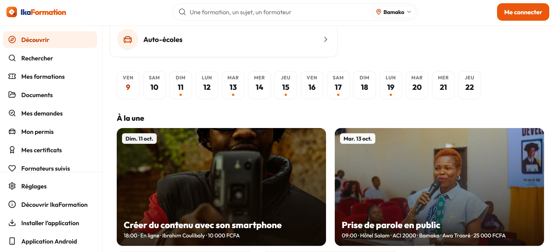 leading page